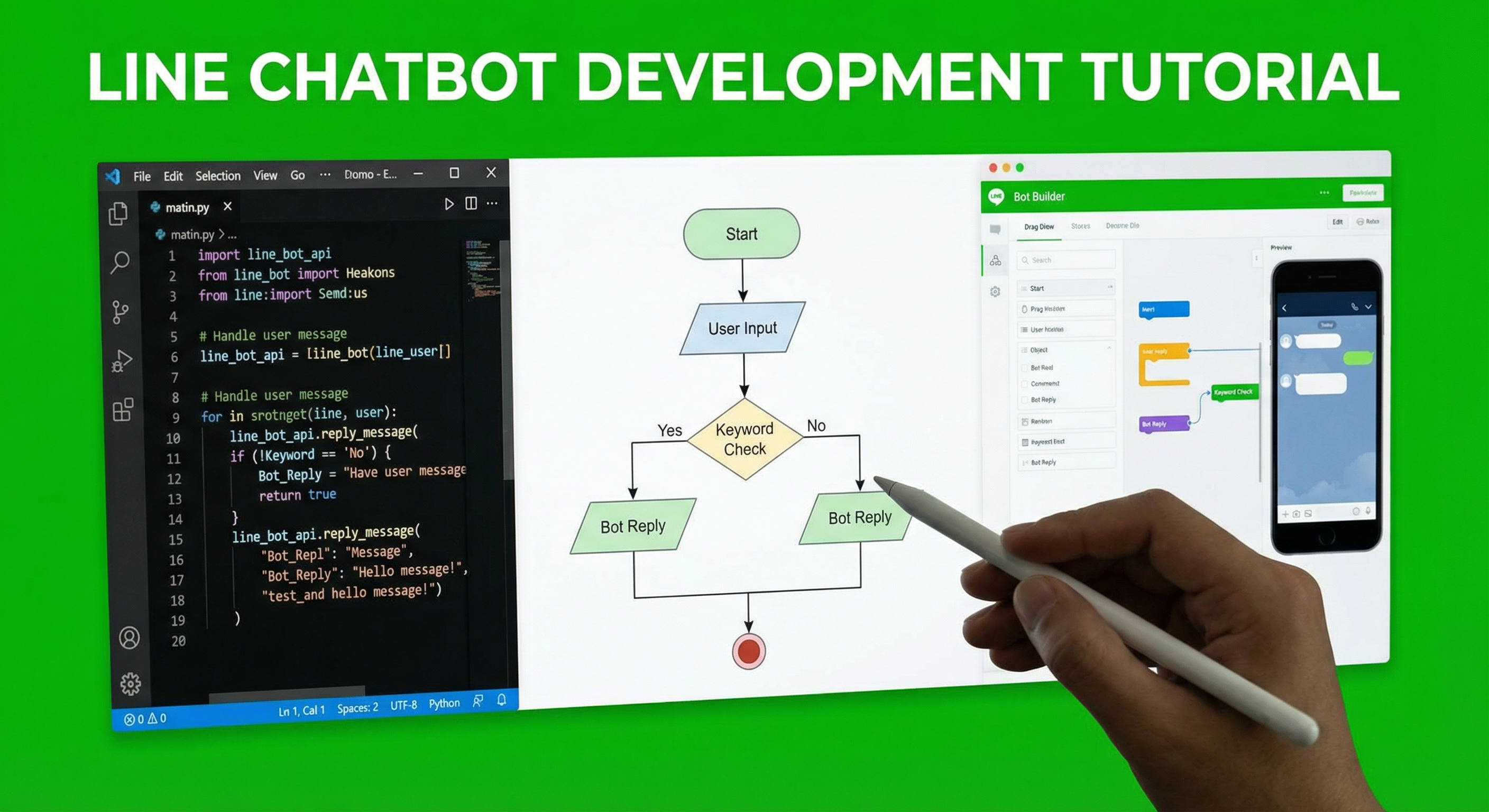 วิธีสร้าง LINE Chatbot: บทเรียนพัฒนาบอททีละขั้นตอน | LineBot.pro